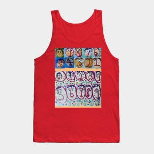 Number faces Tank Top